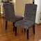 GDF Studio Clark Dark Grey Fabric Tufted Dining Chair (Set of 2)
